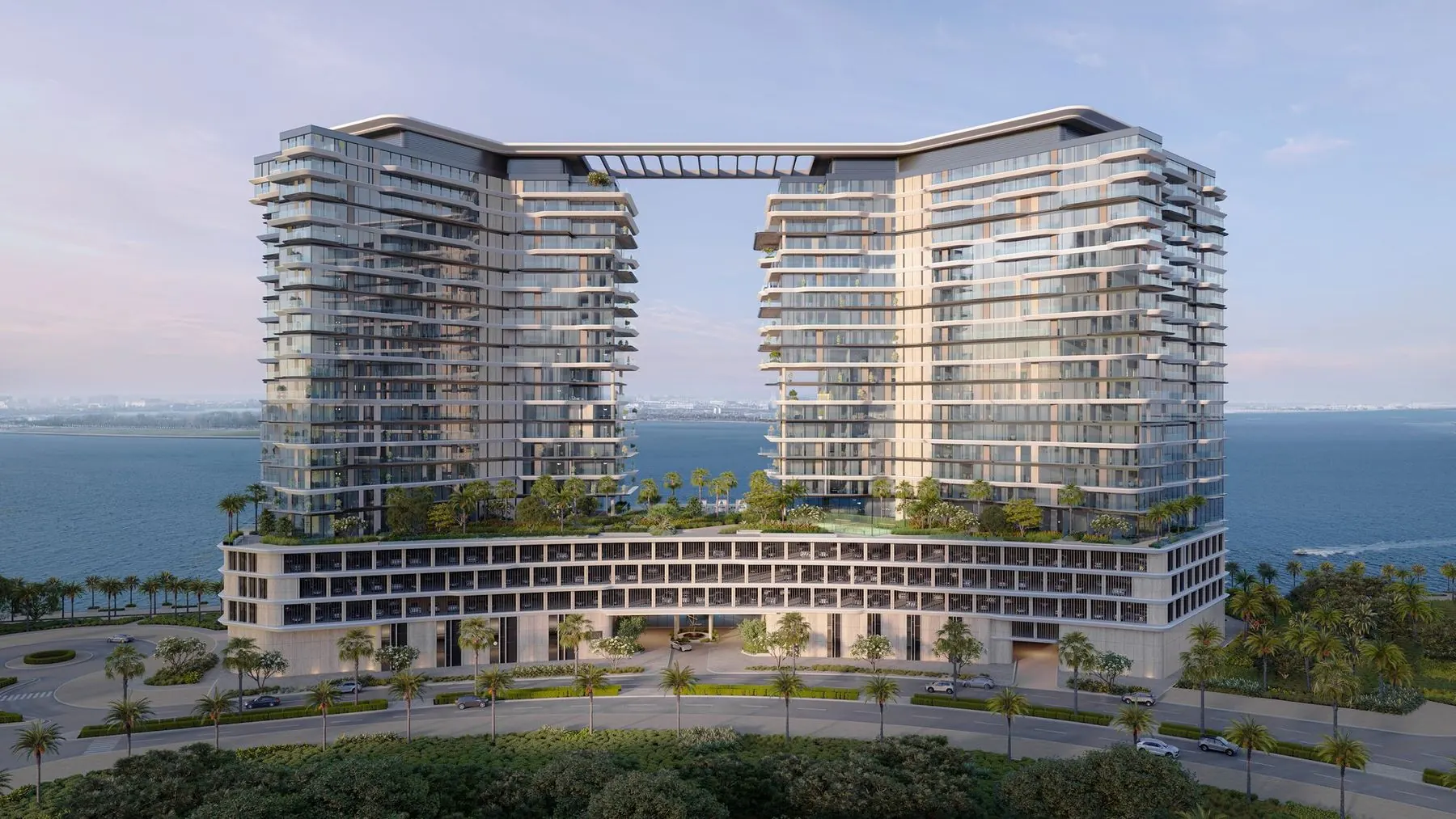 Marriott Residences Reem Island seen from the water